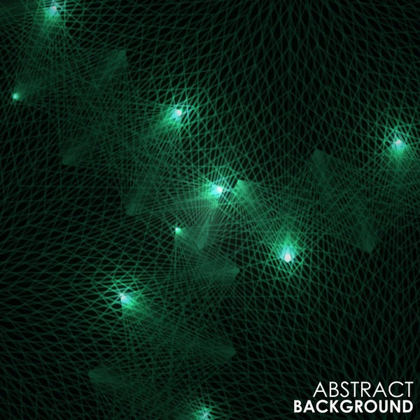 Fond Abstrait Technologie Motif Onde Lumières Illustration Vectorielle — Image vectorielle