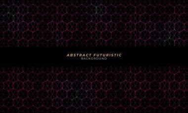 Soyut geometrik arkaplan, soyut fütüristik sanat duvar kağıdı. Vektör illüstrasyonu.