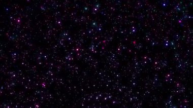 Soyut parlak titreşen renkli parçacıklara sahip arkaplan