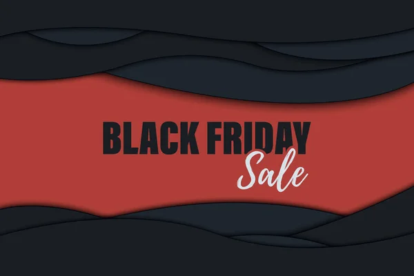 Black Friday Sale Poster — Stock Vector