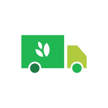 eco kamyon vektör logo tasarımı