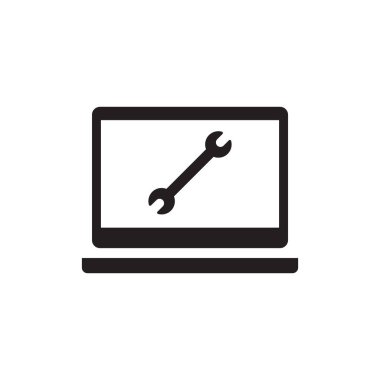 bilgisayar onarım vektörü logo tasarımı