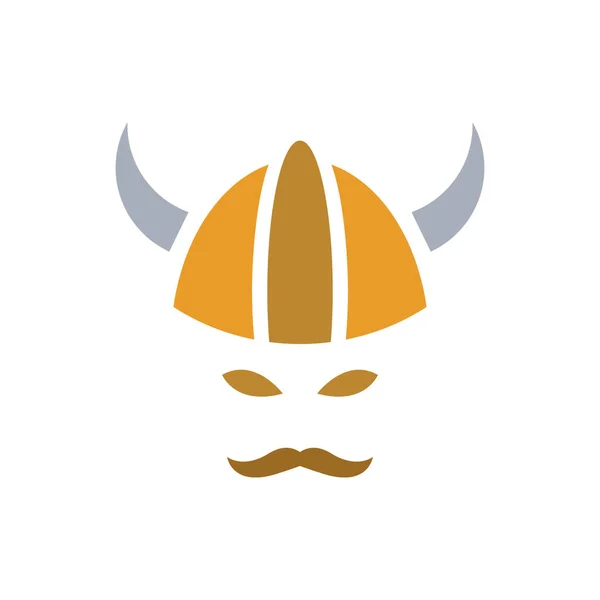 Diseño Del Logotipo Del Icono Del Vector Vikingo — Vector de stock