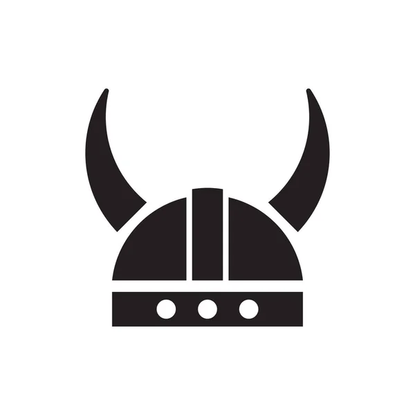 Diseño Del Logotipo Del Icono Del Vector Vikingo — Vector de stock