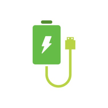 şarj vektörü logo tasarımı