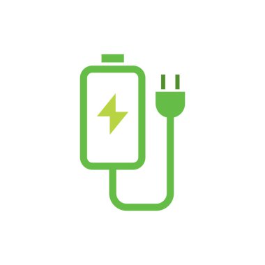 şarj vektörü logo tasarımı