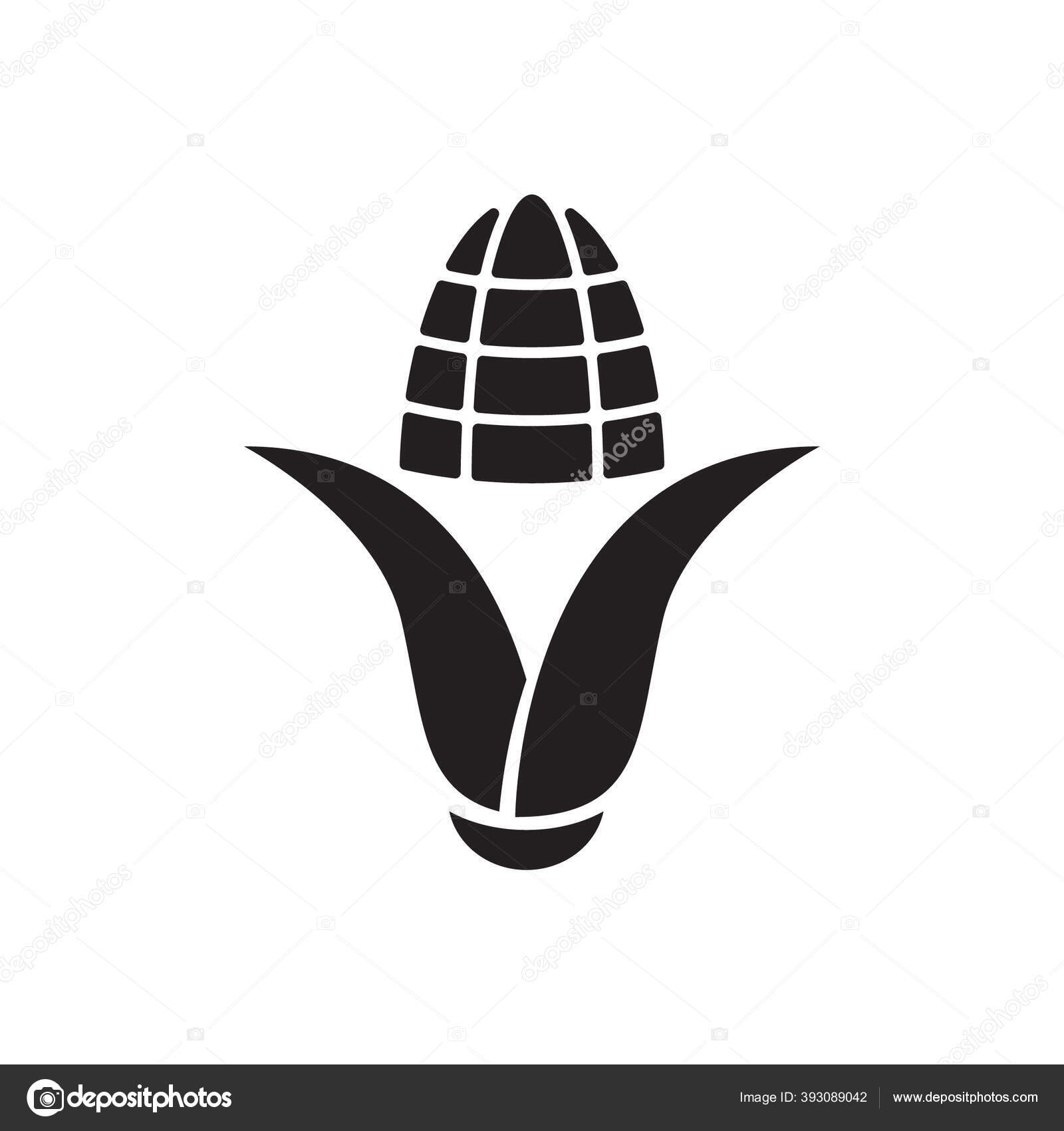 Desain Logo Vektor Jagung Stok Vektor C M Creative 393089042