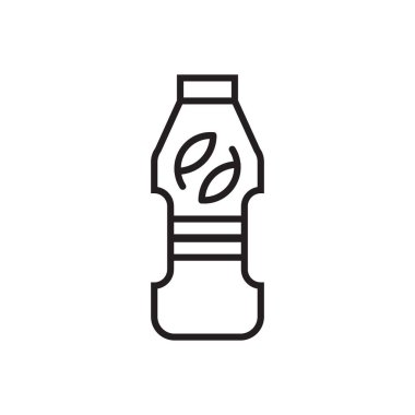 Eko şişe vektör logo tasarımı