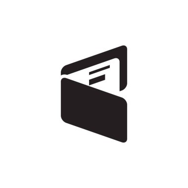 cüzdan vektör logo tasarımı