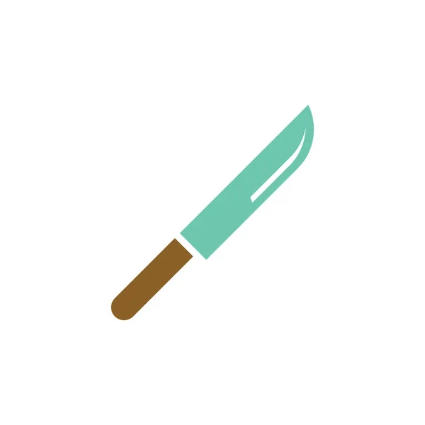 Cuchillo Vector Icono Logo Diseño — Vector de stock