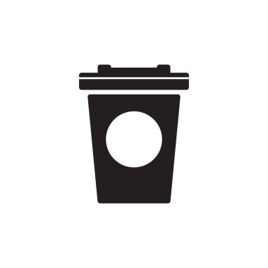 Kağıt bardak vektör logo tasarımı