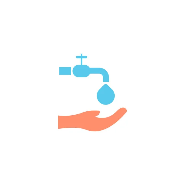 Design Logo Icona Vettoriale Igiene — Vettoriale Stock