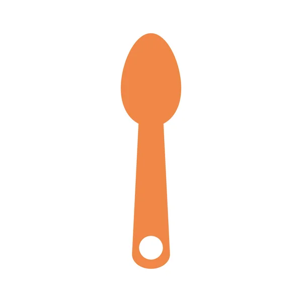 Cuillère Vecteur Icône Logo Design — Image vectorielle