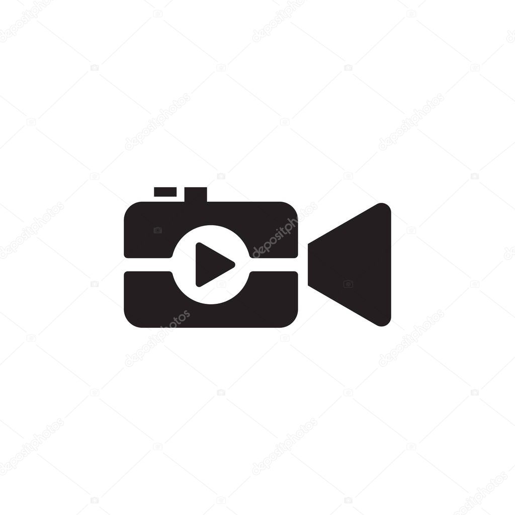 Cinema vector icon logo design