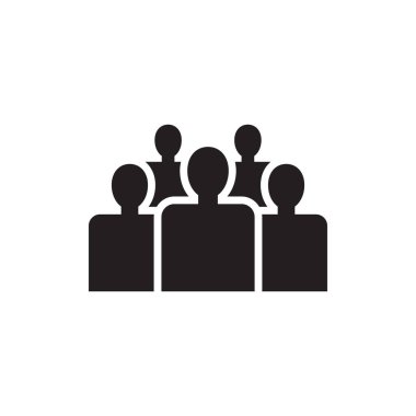 Kalabalık vektör logo tasarımı