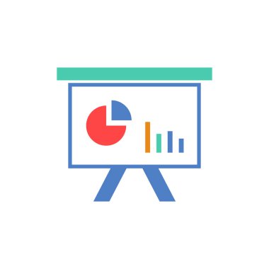 iş sunumu vektör logo tasarımı