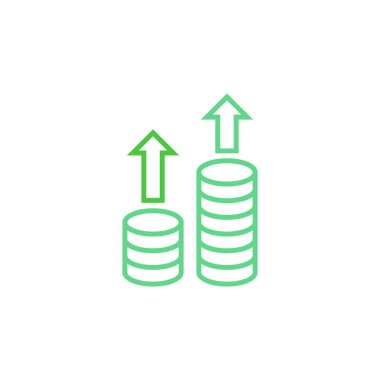 Finans vektörü logo tasarımını arttır