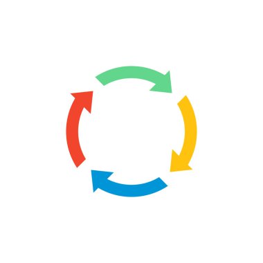 Ok vektör logo tasarımını yeniden yükle