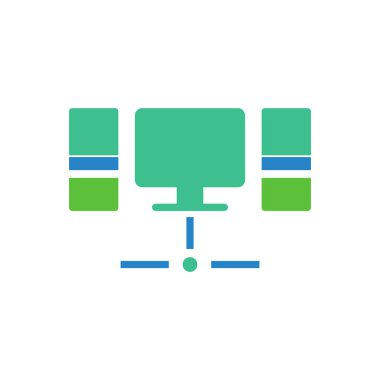 teknoloji ağ vektör logo tasarımı