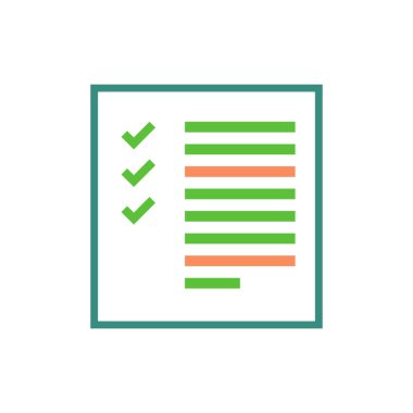 Müşteri anket vektör logo tasarımı