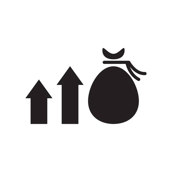 財務ベクトルアイコンのロゴデザインを — ストックベクタ