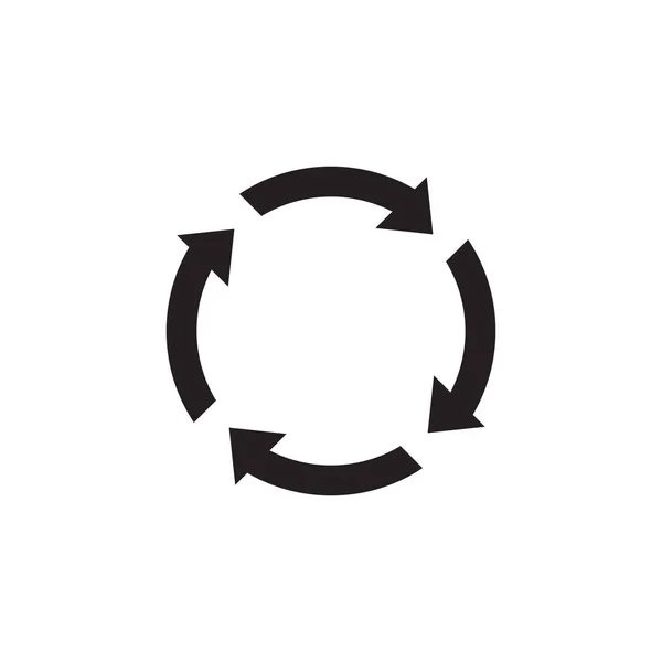 Перезагрузить Дизайн Логотипа Векторной Стрелки — стоковый вектор