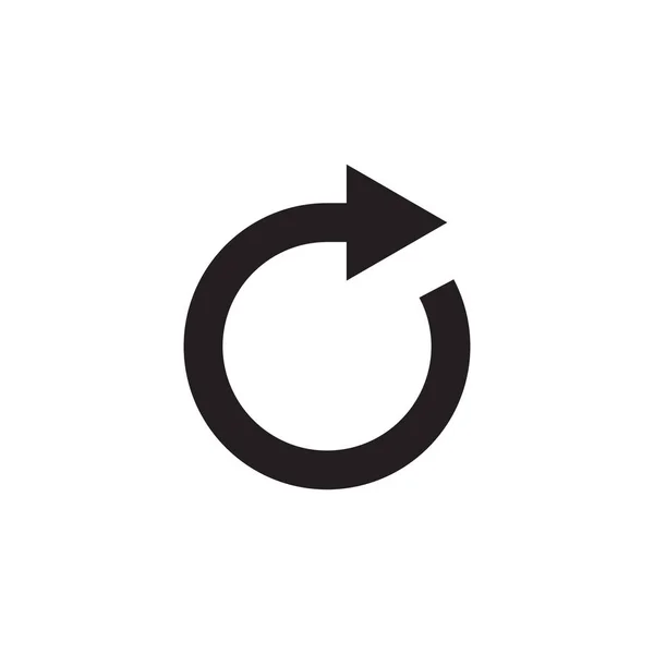 Recarregar Design Logotipo Ícone Vetor Seta — Vetor de Stock
