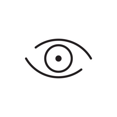 minimal göz vektör logo tasarımı