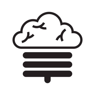 Beyin ampulü vektör logosu tasarımı