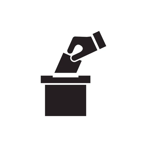 Stemmen Vector Pictogram Logo Ontwerp — Stockvector