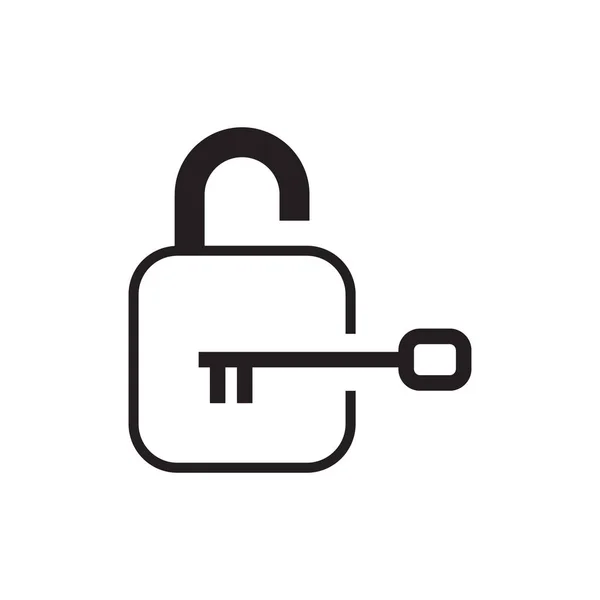 Дизайн Логотипа Ключа Замка — стоковый вектор