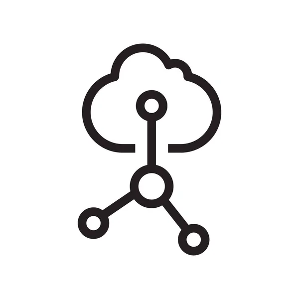 Cloud Computing Vectoriel Icône Logo Design — Image vectorielle