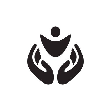 İnsanlar vektör simgesi logo tasarımını önemser