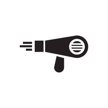 saç kurutma makinesi vektör logo tasarımı