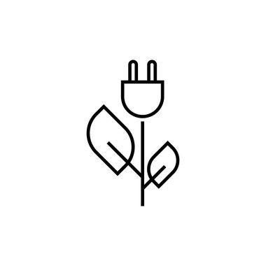 yeşil enerji vektörü logo tasarımı