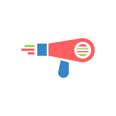 saç kurutma makinesi vektör logo tasarımı