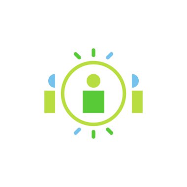 kafa avcısı adam vektör logo tasarımı