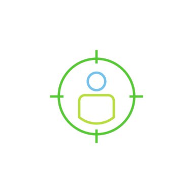 kafa avcısı adam vektör logo tasarımı