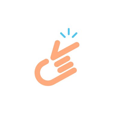 parmak vektör simgesi logo tasarımı