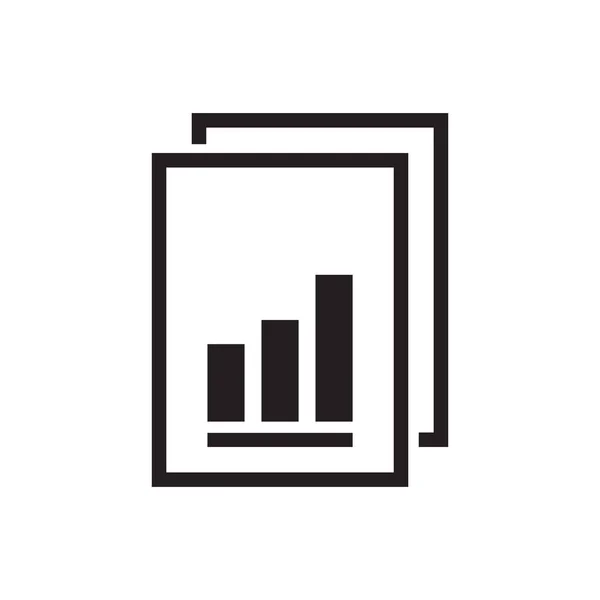 Relatório Vetor Ícone Logotipo Design —  Vetores de Stock