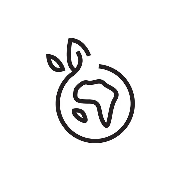 グリーンエネルギーベクトルアイコンのロゴデザイン — ストックベクタ