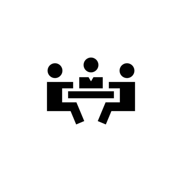 Toplantı Vektör Logo Tasarımı — Stok Vektör