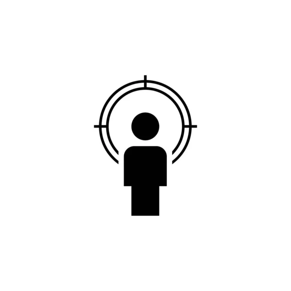 Hoofd Jagen Man Vector Pictogram Logo Ontwerp — Stockvector