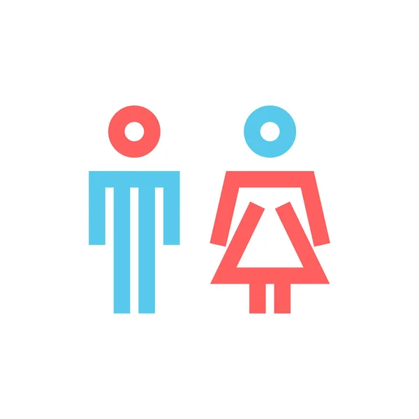 Design Logotipo Vetor Masculino Feminino — Vetor de Stock