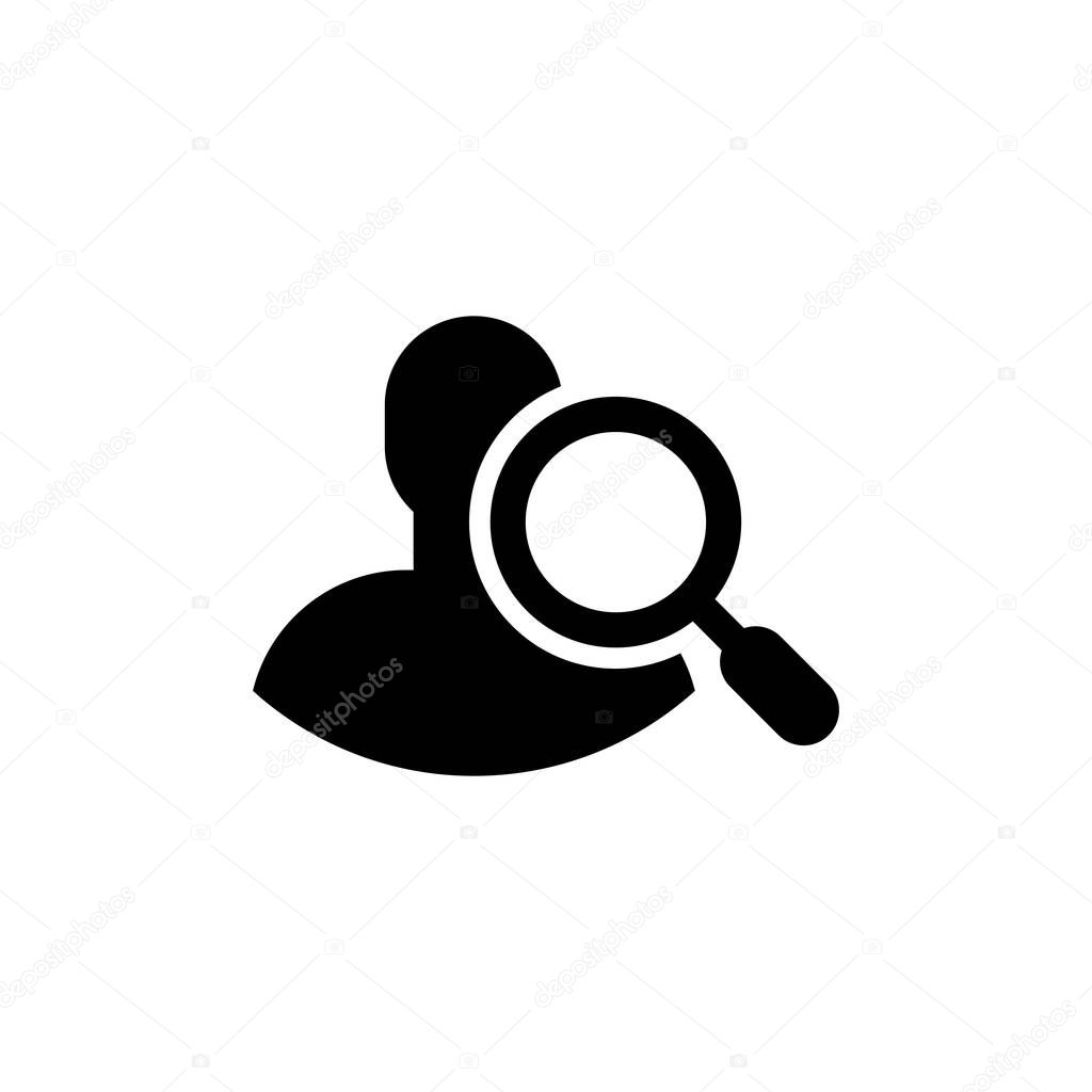 head hunting man vector icon logo design