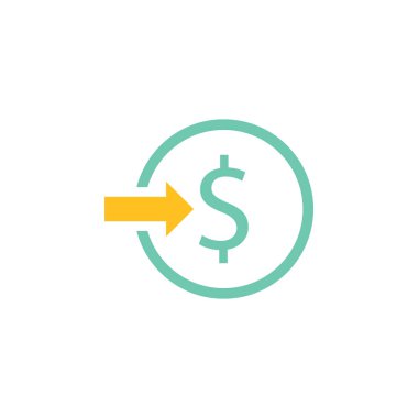 para hareketi vektör logo tasarımı