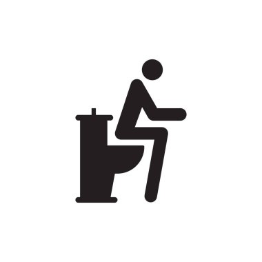 tuvalet vektörü logo tasarımı