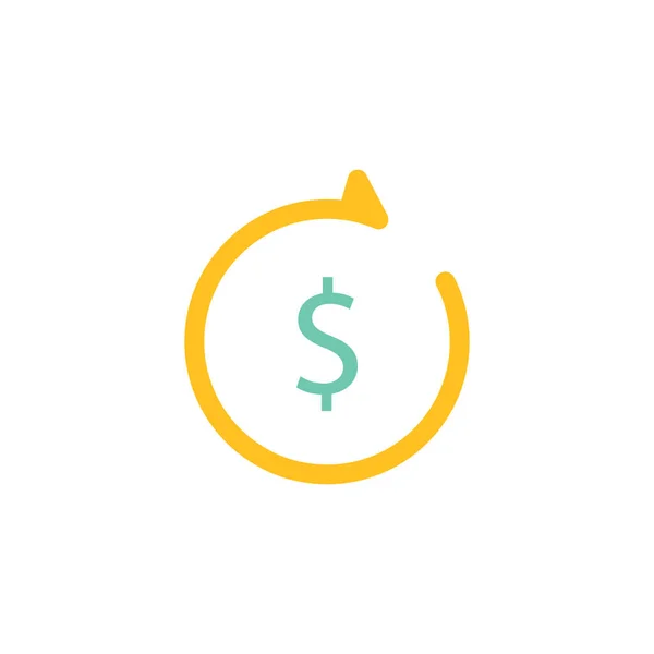 Para Hareketi Vektör Logo Tasarımı — Stok Vektör