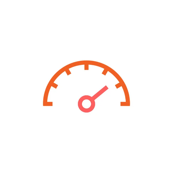 Speed Meter Vector Icon Logo Design — Stock Vector