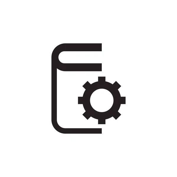 Technical Documentation Vector Icon Logo Design — Stock Vector